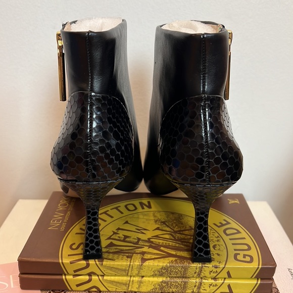 LOUISE ET CIE Lenah Square Toe Bootie in Black Size 8 New WITHOUT The Box - Picture 5 of 8